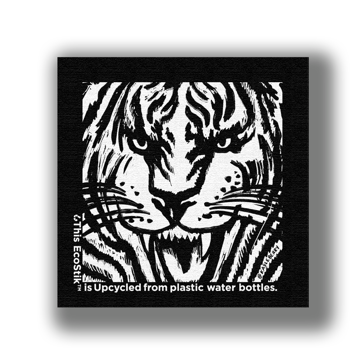 3" x 3" Tiger Coloring EcoStiks® Sticker Patches - Retail