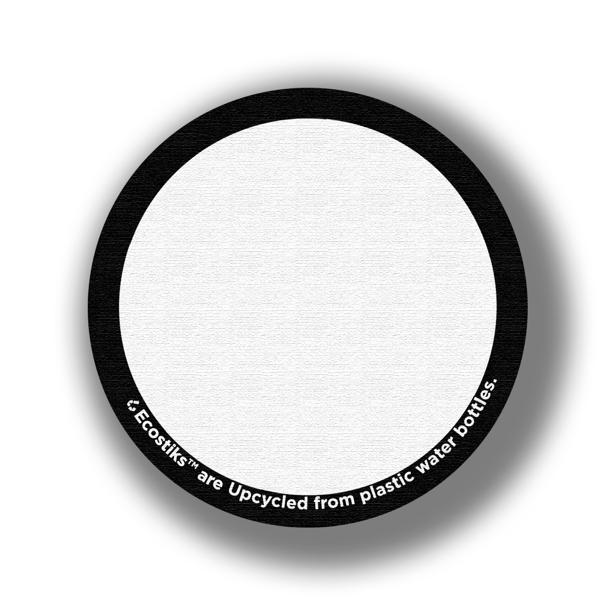 3" x 3" Blank Canvas Circle EcoStiks® Sticker Patches - Retail