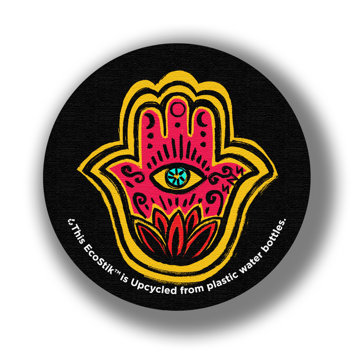 3" x 3" Clarity EcoStiks® Sticker Patches - Retail