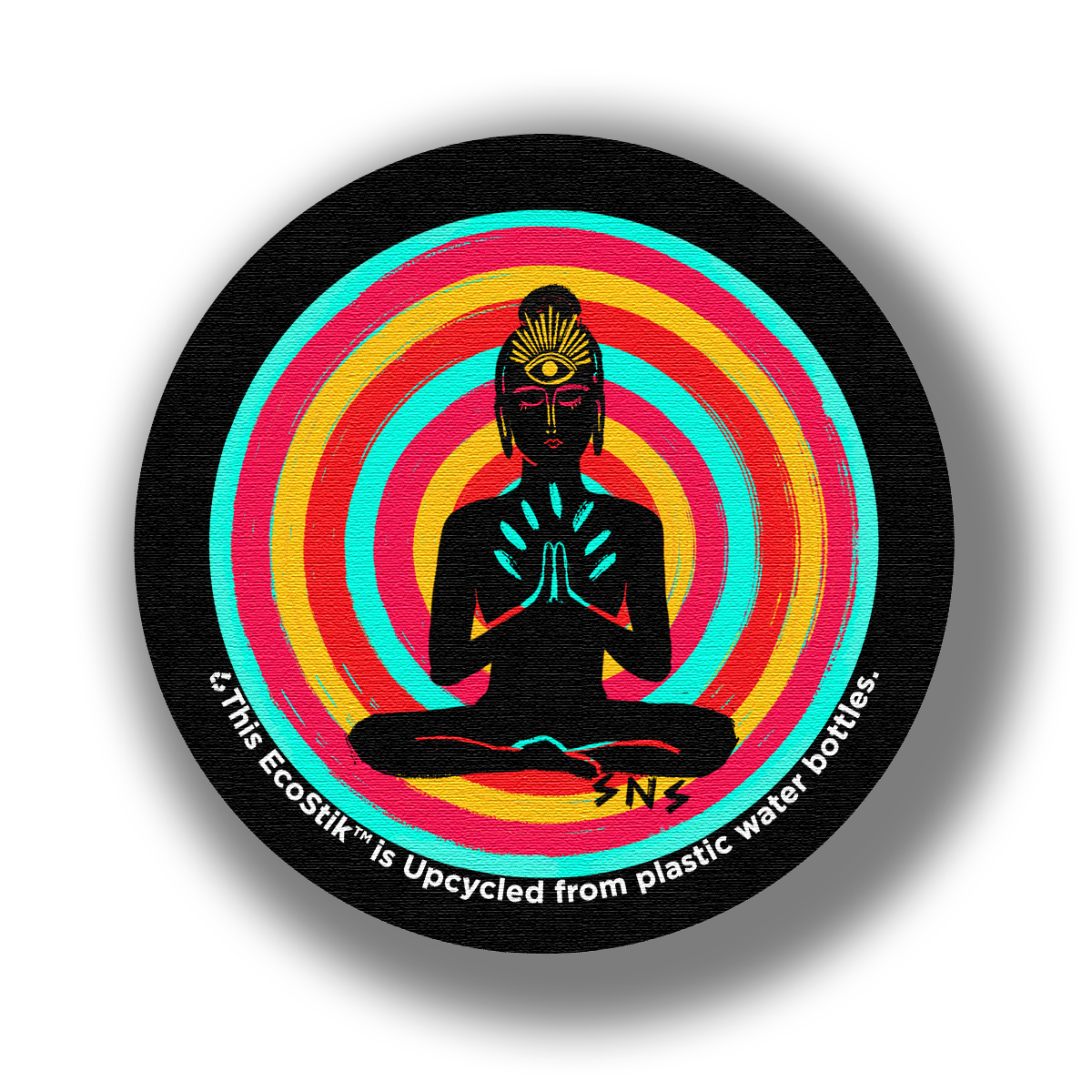 3" x 3" Inner Peace EcoStiks® Sticker Patches - Retail