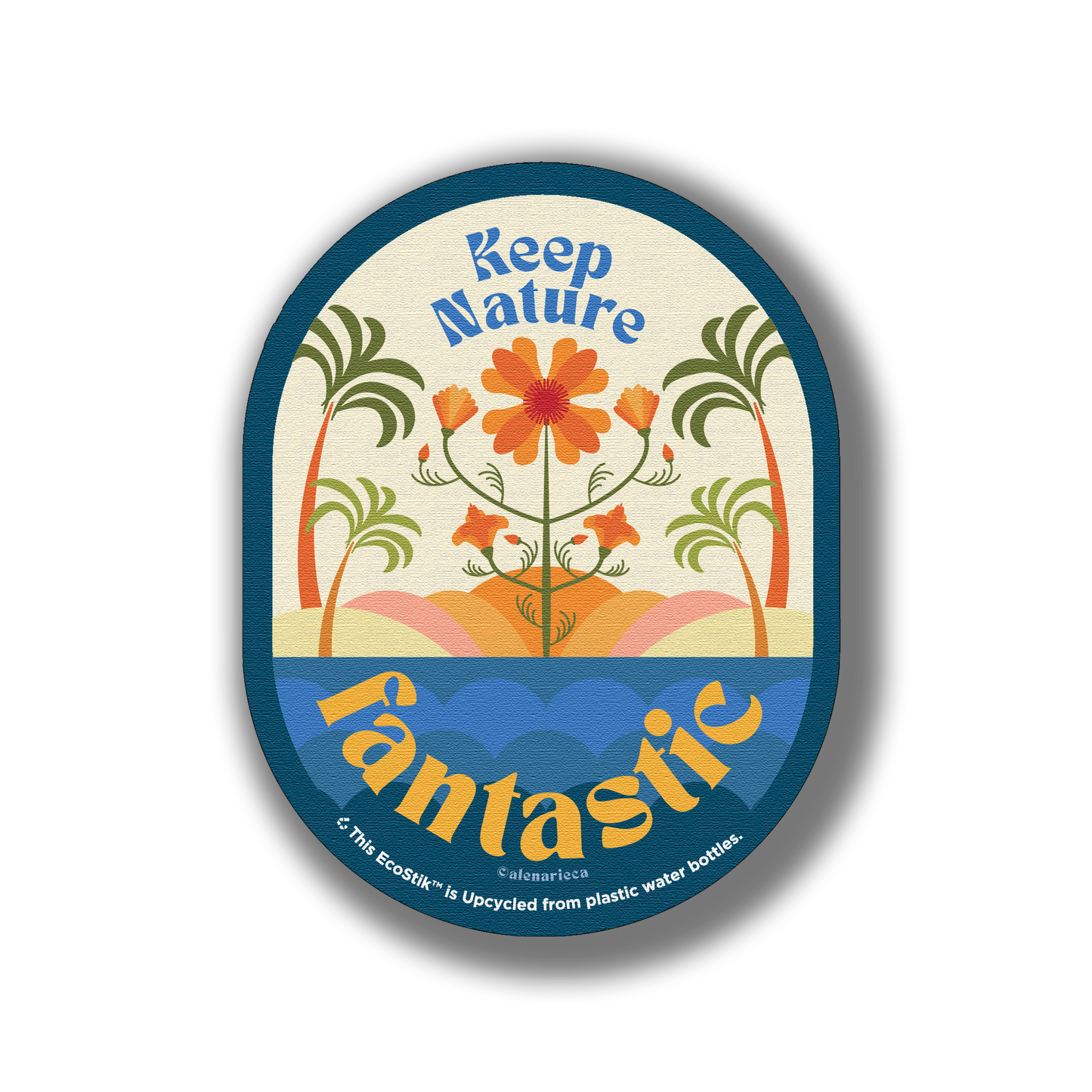 3" x 2" Keep Nature Fantastic EcoStiks® Sticker Patches - Retail