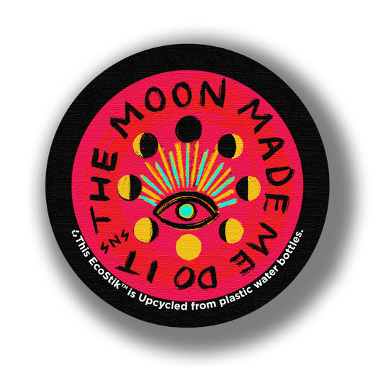 3" x 3" The Moon Made Me Do It EcoStiks Patches