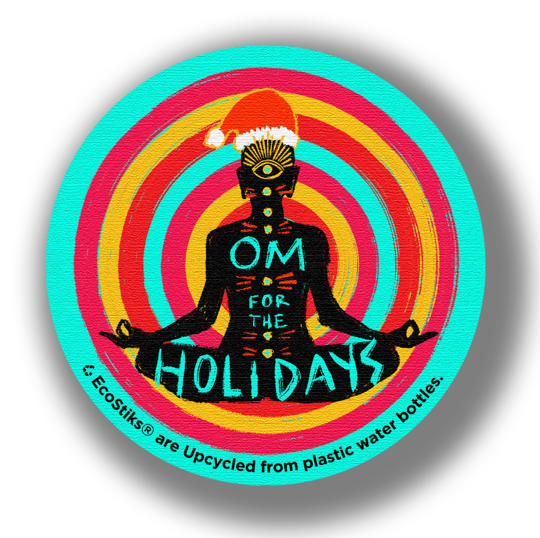 3" x 3" Om for the Holidays EcoStiks Patches