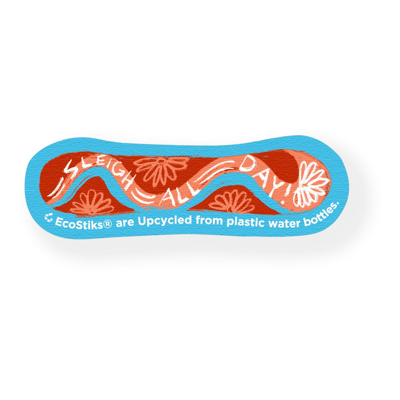 2" x 3" Sleigh All Day Board Holidays EcoStiks® Sticker Patches- Retail