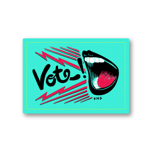 2" x 3" Vote Loud EcoStiks® Sticker Patches